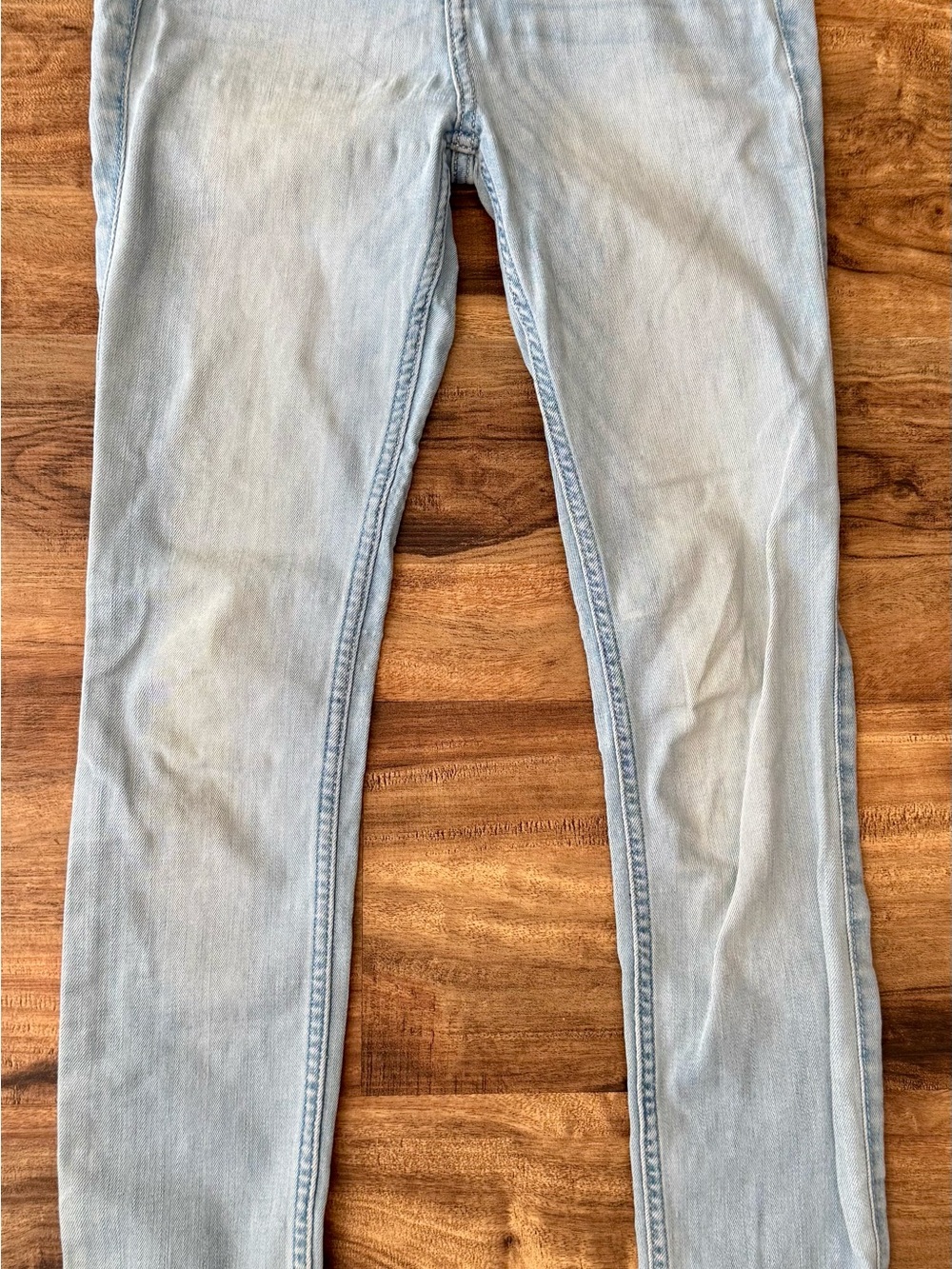 Hollister Light Blue High-Rise Super Skinny Jeans Size w24 L28